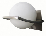 Wall Lights - FA1234 Metal base and frame with satin nickel finish 