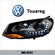 VW Touareg Angel Eye LED Head Lamp front DRL Headlights Dayline Head L