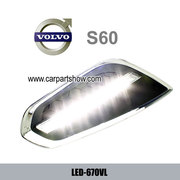 VOLVO S60 DRL LED Daytime Running Lights Car headlight parts Fog lamp 