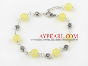 Lovely citrine bracelet with extendable chain