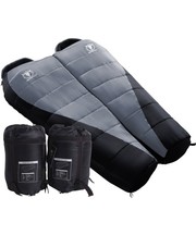 NEW SET OF 2 Camping Thermal Sleeping Bags Black - Flipdeals