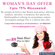 Upto 75% Off Women's Day with WebDesignDevil