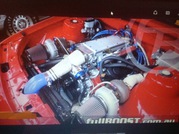 Twin turbo Holden 304 setup and VN SS with blown engine