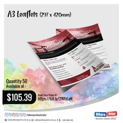 Uthara Print Australia - A3 Leaflets (297 x 420mm)