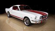1965 Ford Mustang Fastback White / Red Stripes Red interior (Like New)